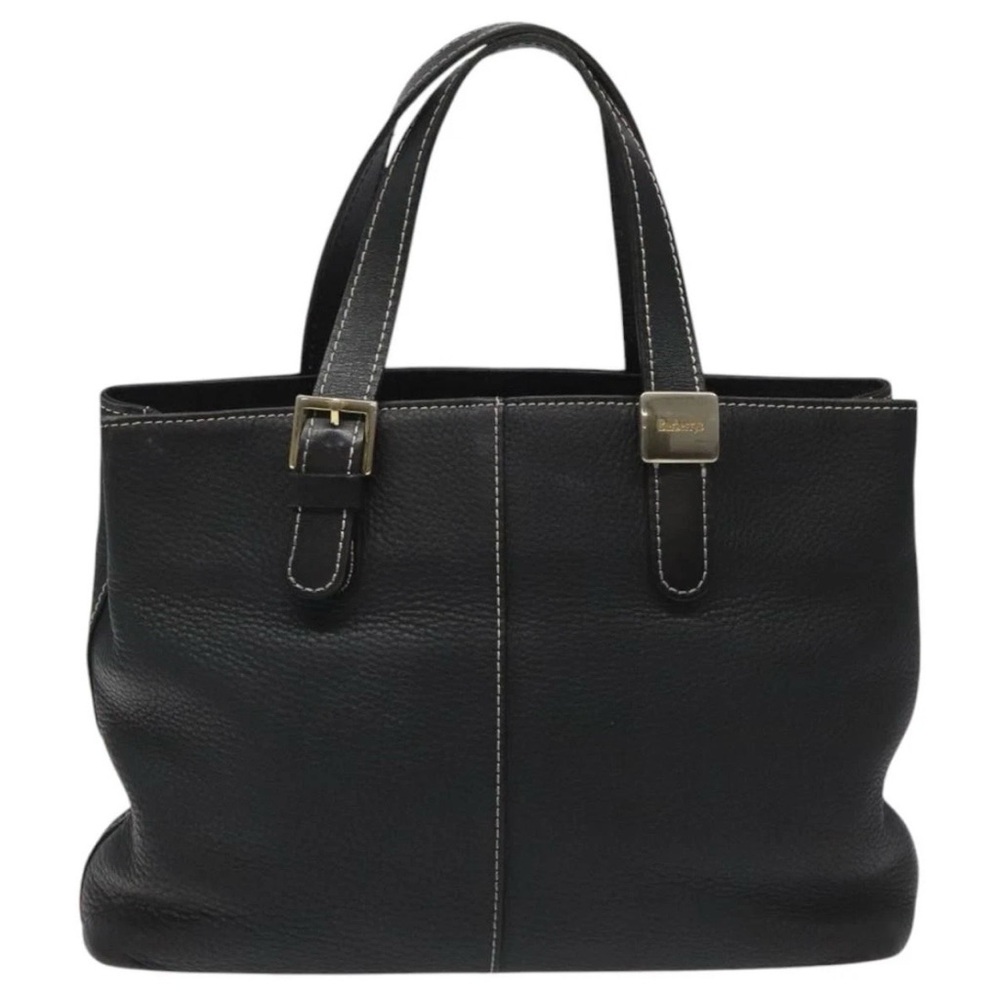 Burberrys Black Leather Bag